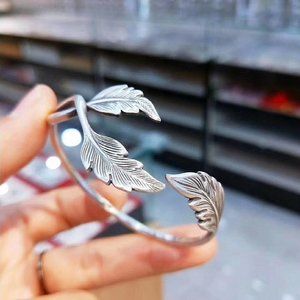 999 sterling silver bracelet peony flower bracelet